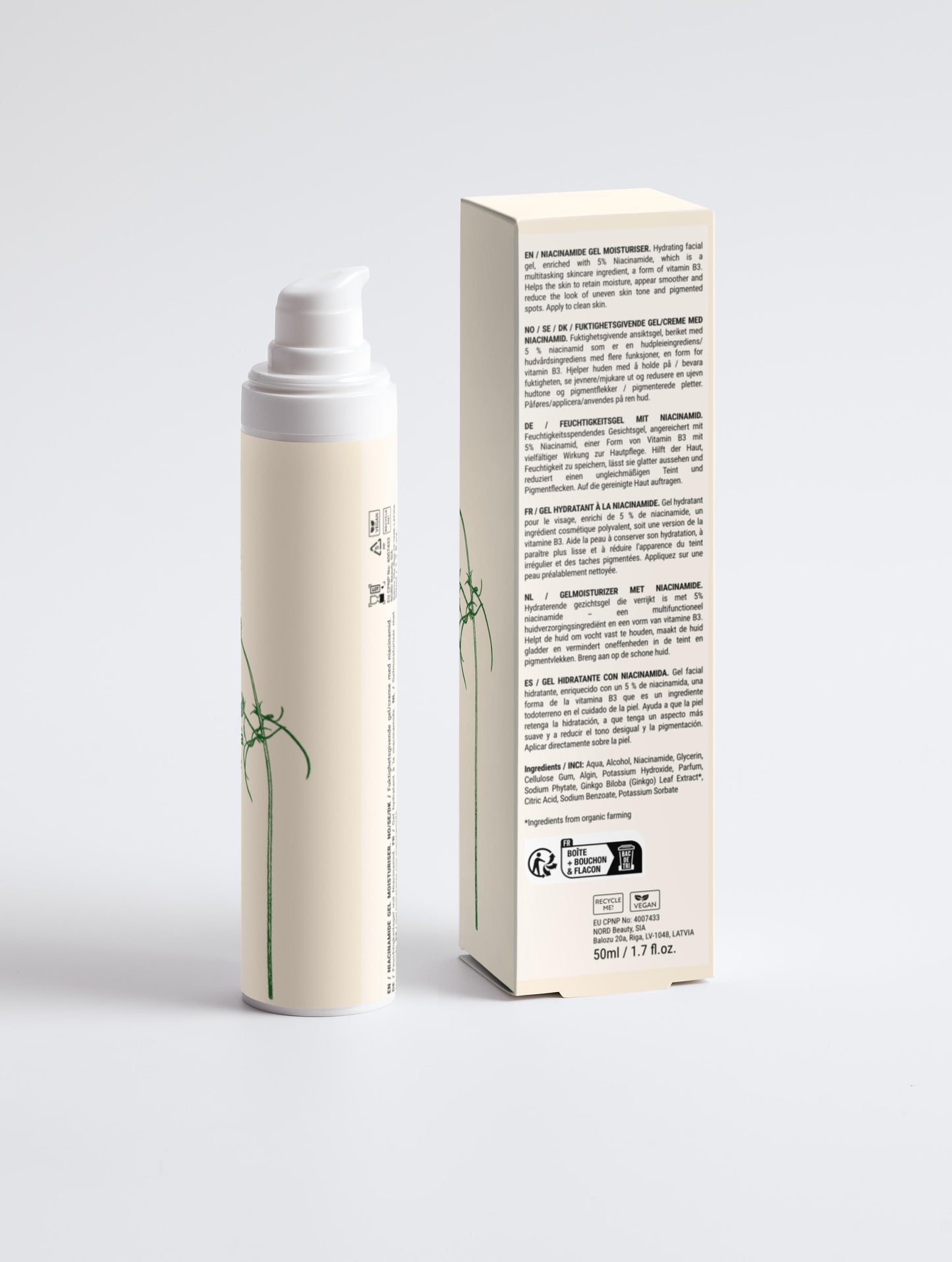ECLAT – Hydrating Facial Gel with Niacinamide 5% & Ginkgo | 50 ml