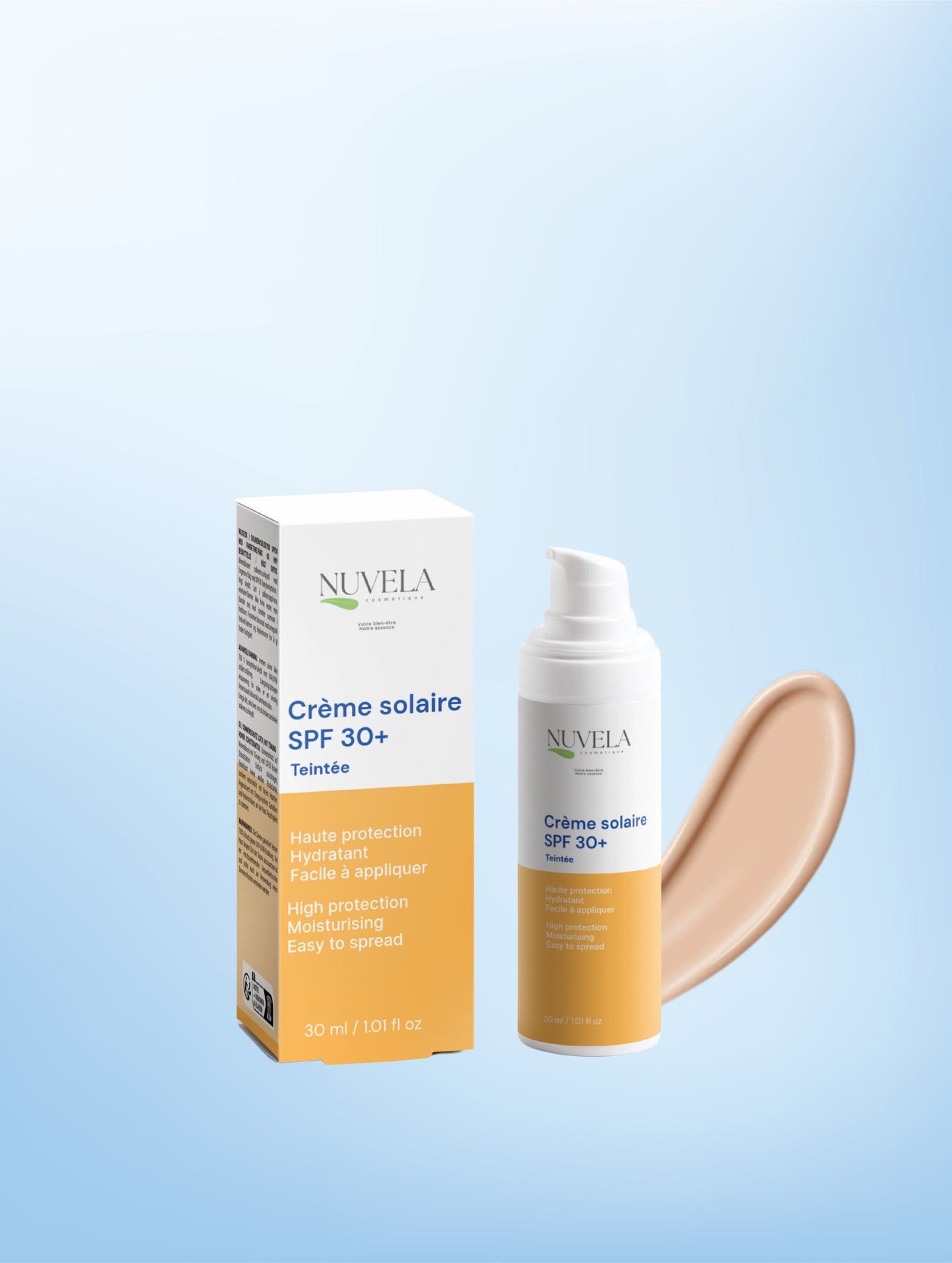 Crème Solaire Teintée Visage SPF30+ – Protection & Éclat Naturel | 30 ml