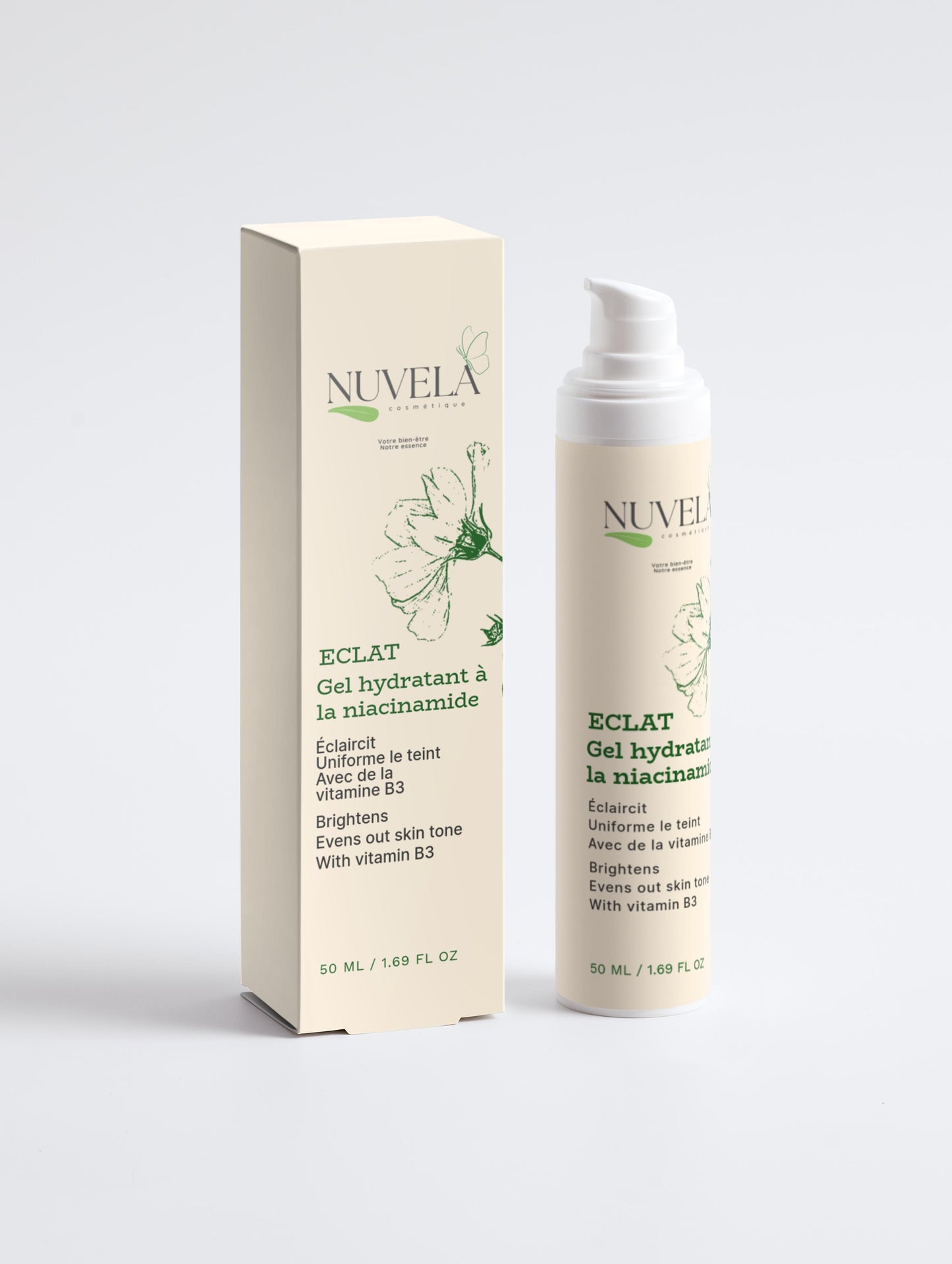 ECLAT – Hydrating Facial Gel with Niacinamide 5% & Ginkgo | 50 ml