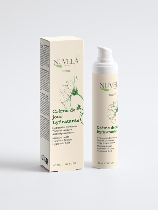 Crème Visage Hydratante & Repulpante – Acide Hyaluronique & Antioxydants | 50 ml