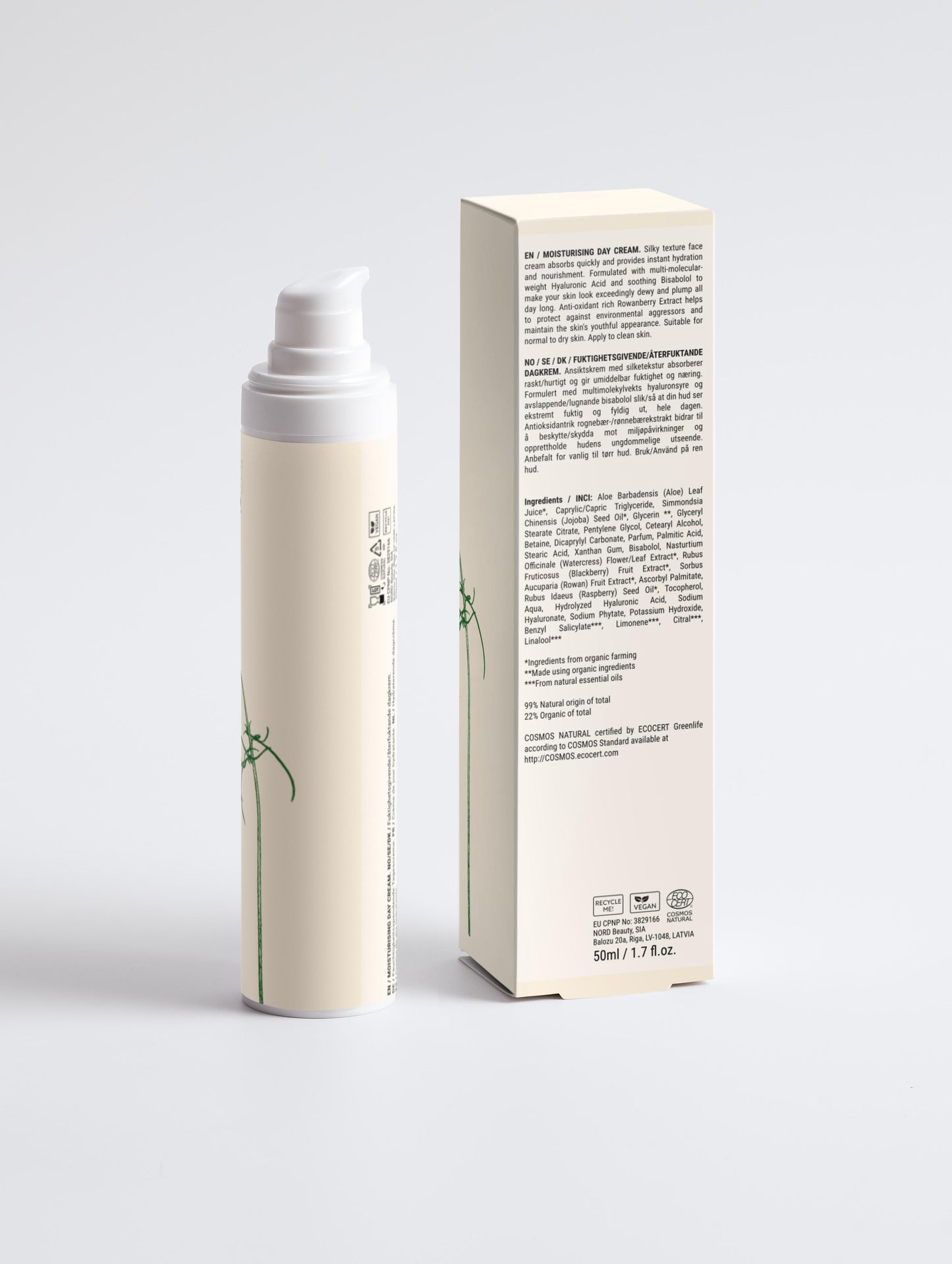 Moisturizing &amp; Plumping Face Cream – Hyaluronic Acid &amp; Antioxidants | 50 ml